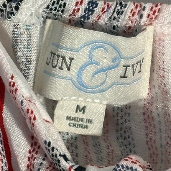 Adorable red white and blue top from Francesca’s M spaghetti straps - Picture 2 of 3